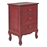 Accent Table Aged Red-Lange General Store