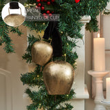 Antique Gold Metal Bell Set of 2-Lange General Store