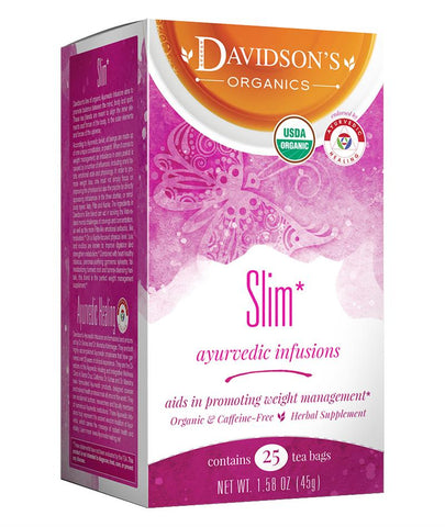 Ayurvedic Infusions Slim Organic Tea 25 Bag Box-Lange General Store