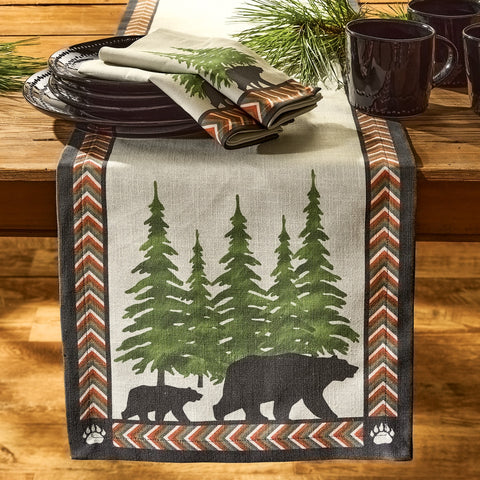 Bearclaw Lodge Table Runner 54"-Lange General Store