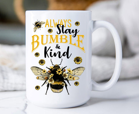 Bees Always Stay Bumble & Kind Mug-Lange General Store