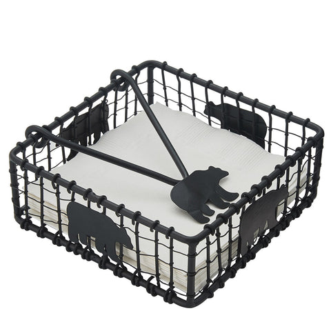 Black Bear Napkin Holders-Lange General Store