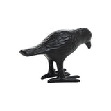 Black Metal Crow Statue Decorative Raven Figurine-Lange General Store