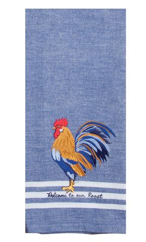 Blue Rooster Tea Towel-Lange General Store