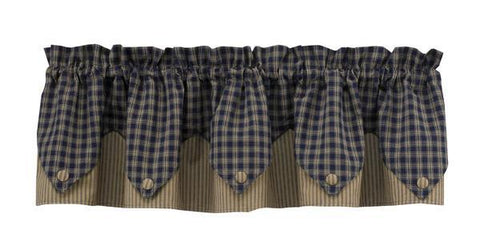 Sturbridge Navy Point Valance-Lange General Store