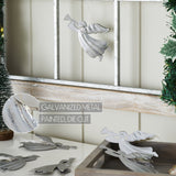 Brushed Metal Angel Ornament Set of 6-Lange General Store