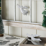 Brushed Metal Angel Ornament Set of 6-Lange General Store