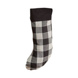Buffalo Black and White Check Stocking-Lange General Store