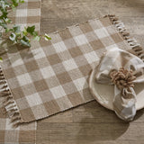 Wicklow Natural Yarn Check Placemats-Lange General Store