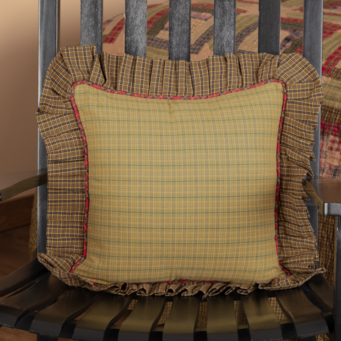 Tea Cabin Ruffled Pillow-Lange General Store