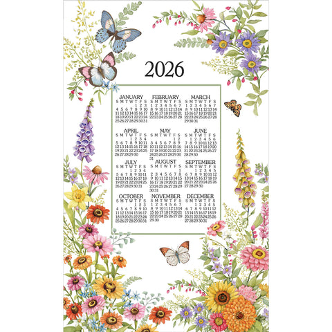 Calendar Towel 2026 - Garden Walk-Lange General Store
