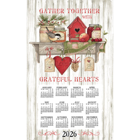 Calendar Towel 2026 - Kitchen Sentiments-Lange General Store