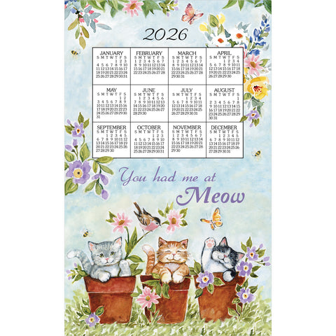 Calendar Towel 2026 - Sweet Kitties-Lange General Store