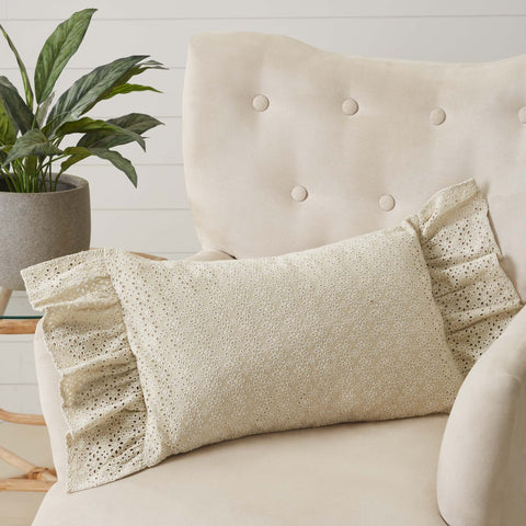 Cammie Eyelet Pillow-Lange General Store