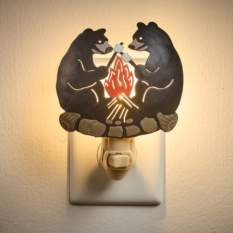 Campfire Bears Night Light-Lange General Store