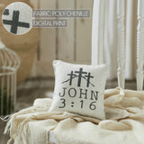 Celebrate Grace John 3:16 Pillow 6x6-Lange General Store