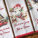 Christmas At The Farm Dishtowels-Lange General Store