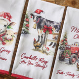 Christmas At The Farm Dishtowels-Lange General Store
