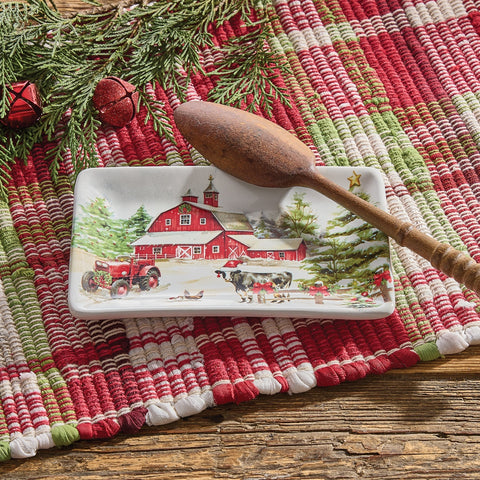 Christmas At The Farm Spoon Rest-Lange General Store