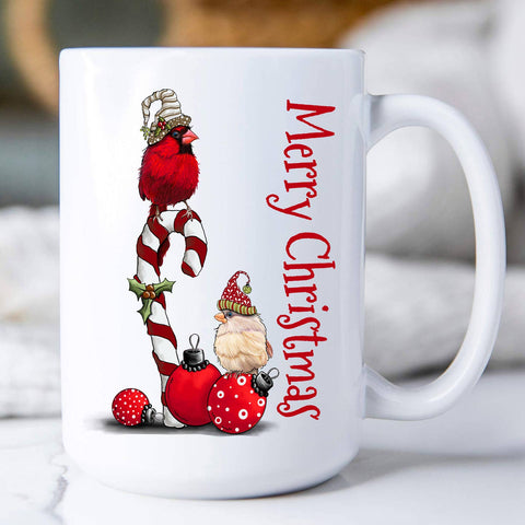 Christmas Red Cardinal Coffee Mug-Lange General Store
