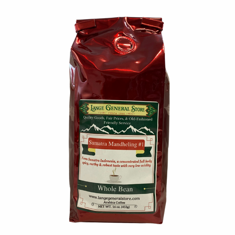 Coffee - Sumatra Mandheling - Lange General Store