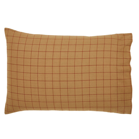Correll Burgundy & Natural Pillow Cases-Lange General Store