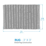 Denim Blue Chindi Rag Rug-Lange General Store