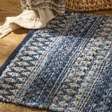 Denim Blue Chindi Rag Rug-Lange General Store