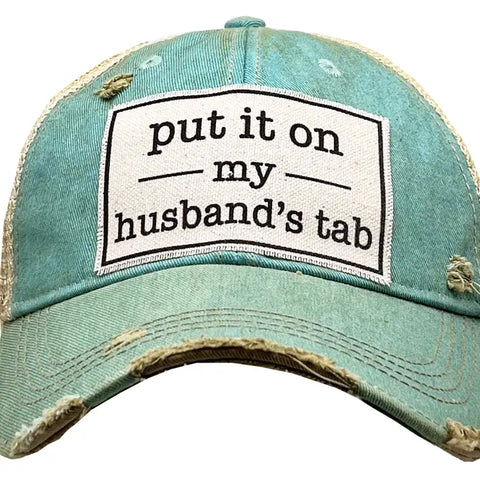 Distressed Trucker Cap - Put It On My Husband's Tab-Lange General Store
