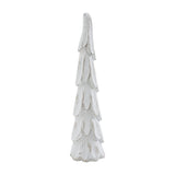 Distressed White Wooden Cone Trees-Lange General Store