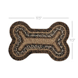 Espresso Dog Bone Braided Rug-Lange General Store