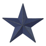 Faceted Metal Star Blue - Multiple Sizes-Lange General Store