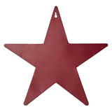 Faceted Metal Star Red Wall Hanging w/Pocket-Lange General Store