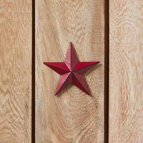 Faceted Metal Wall Star Red - Multiple Sizes - Lange General Store