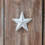 Faceted Metal Wall Star White - Multiple Sizes - Lange General Store