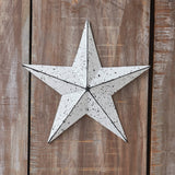 Faceted Metal Wall Star White - Multiple Sizes - Lange General Store