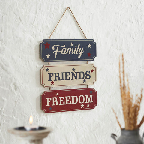 Family Friends Freedom Wall Hanging-Lange General Store