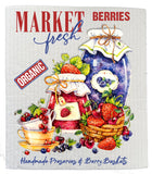 Farm Fresh Berries Preserves Kitchen Swedish Dish Cloth-Lange General Store
