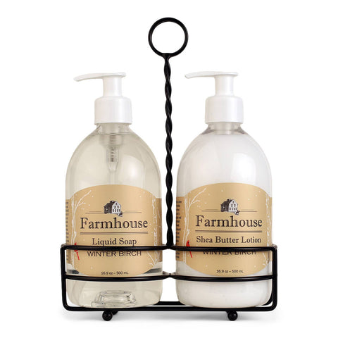 Farmhouse Shea Butter Lotion & Soap Caddy - White Birch-Lange General Store