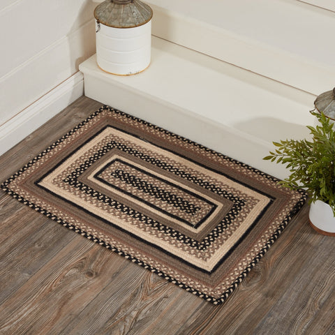 Farmstead Charcoal Collection Braided Rugs - Rectangle-Lange General Store