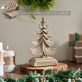 Feathered Finish Winter Pine Wooden Tree-Lange General Store