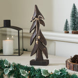 Festive Boughs Dark Wooden Trees-Lange General Store
