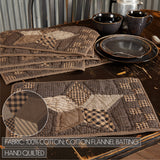 Five Point Star Quilted Placemats Set of 6-Lange General Store