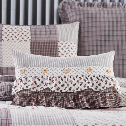 Fleurette Ruffled Pillow-Lange General Store