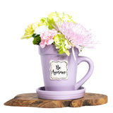 Flower Pot Mug Lilac - Be Awesome-Lange General Store
