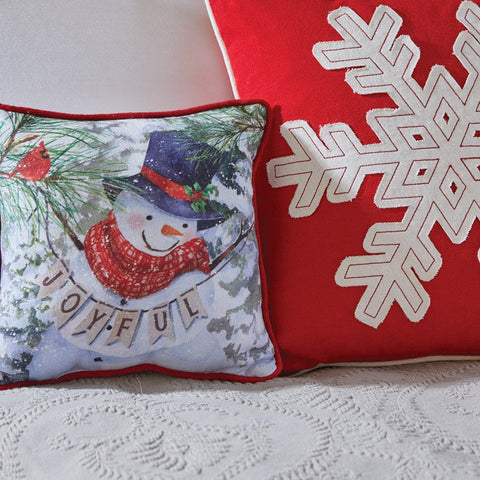 Flurry Snowman Pillow-Lange General Store