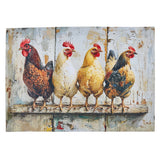 Four Chickens In A Row Placemats-Lange General Store