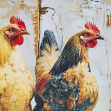 Four Chickens In A Row Placemats-Lange General Store