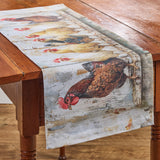 Four Chickens In A Row Table Runner 36"-Lange General Store