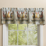 Four Chickens In A Row Valance-Lange General Store